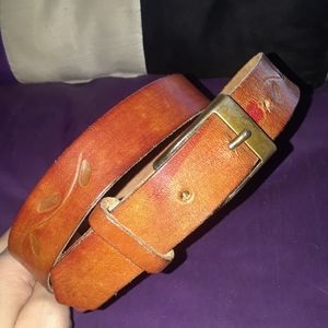 Vtg handmade leather belt